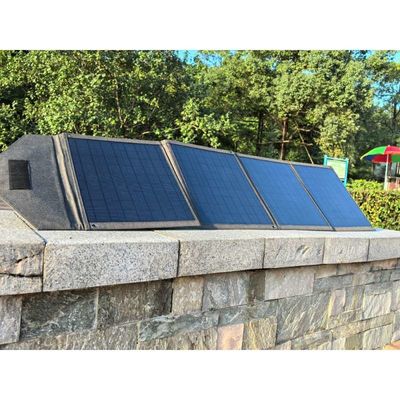 Zaino solare impermeabile al vento con stampa del logo personalizzata e porta DC 2*USB